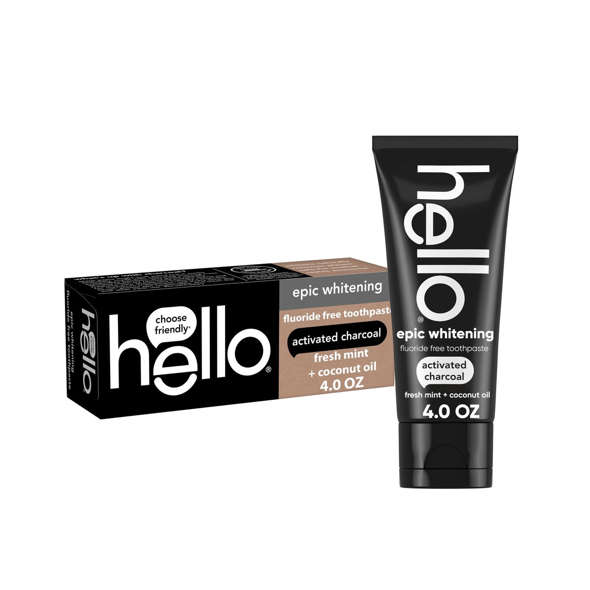 Hello Epic Whitening Activated Charcoal Toothpaste 113g
