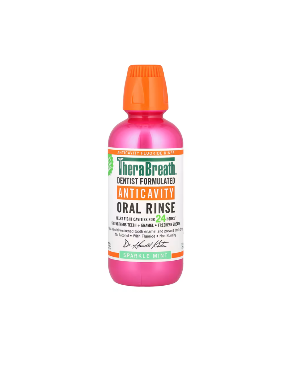 TheraBreath Anticavity Oral Rinse Sparkle Mint