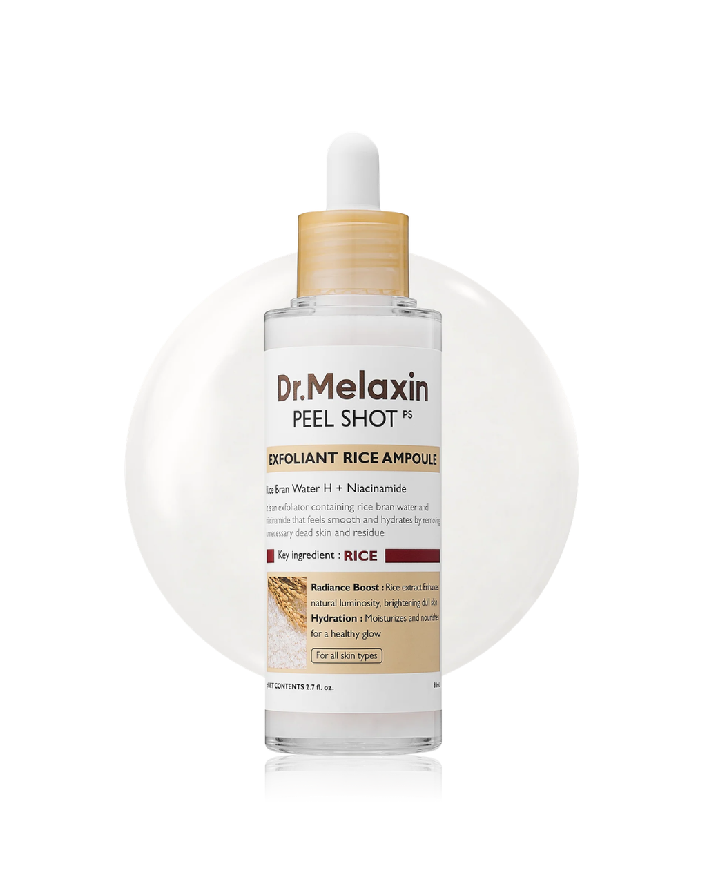 Dr. Melaxin Peel Shot Exfoliating White Rice Ampoule 80ml