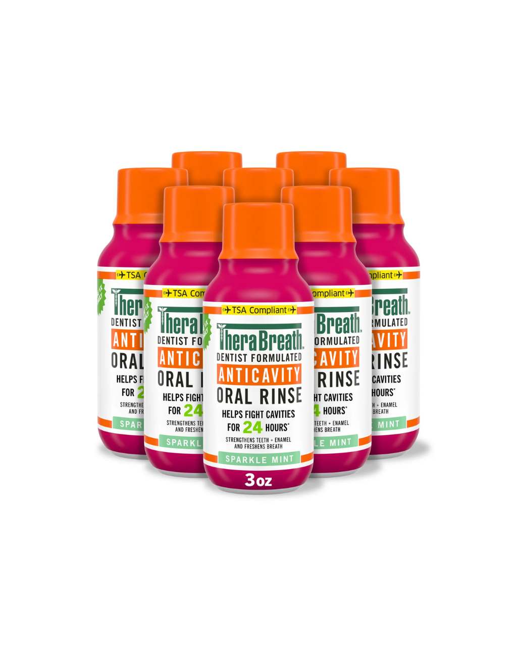 TheraBreath Anticavity Oral Rinse Sparkle Mint