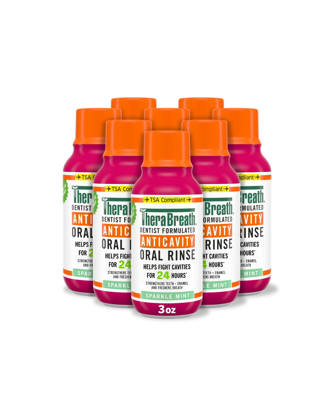 TheraBreath Anticavity Oral Rinse Sparkle Mint