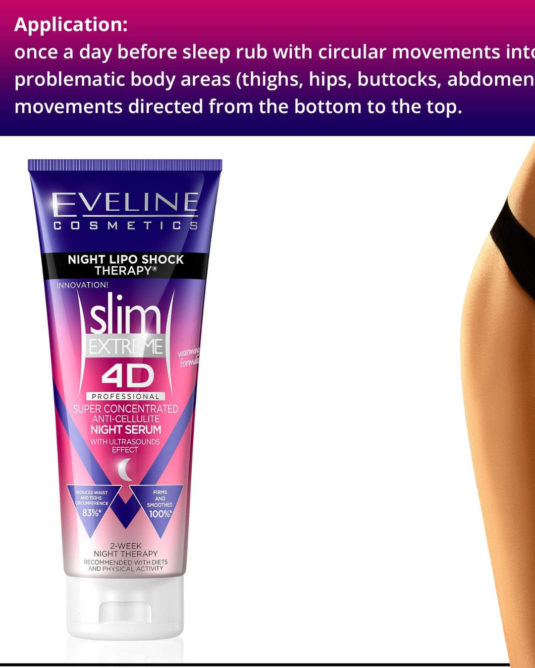 Eveline cosmetics Slim Extreme 4D super concentrated anti-cellulite night serum