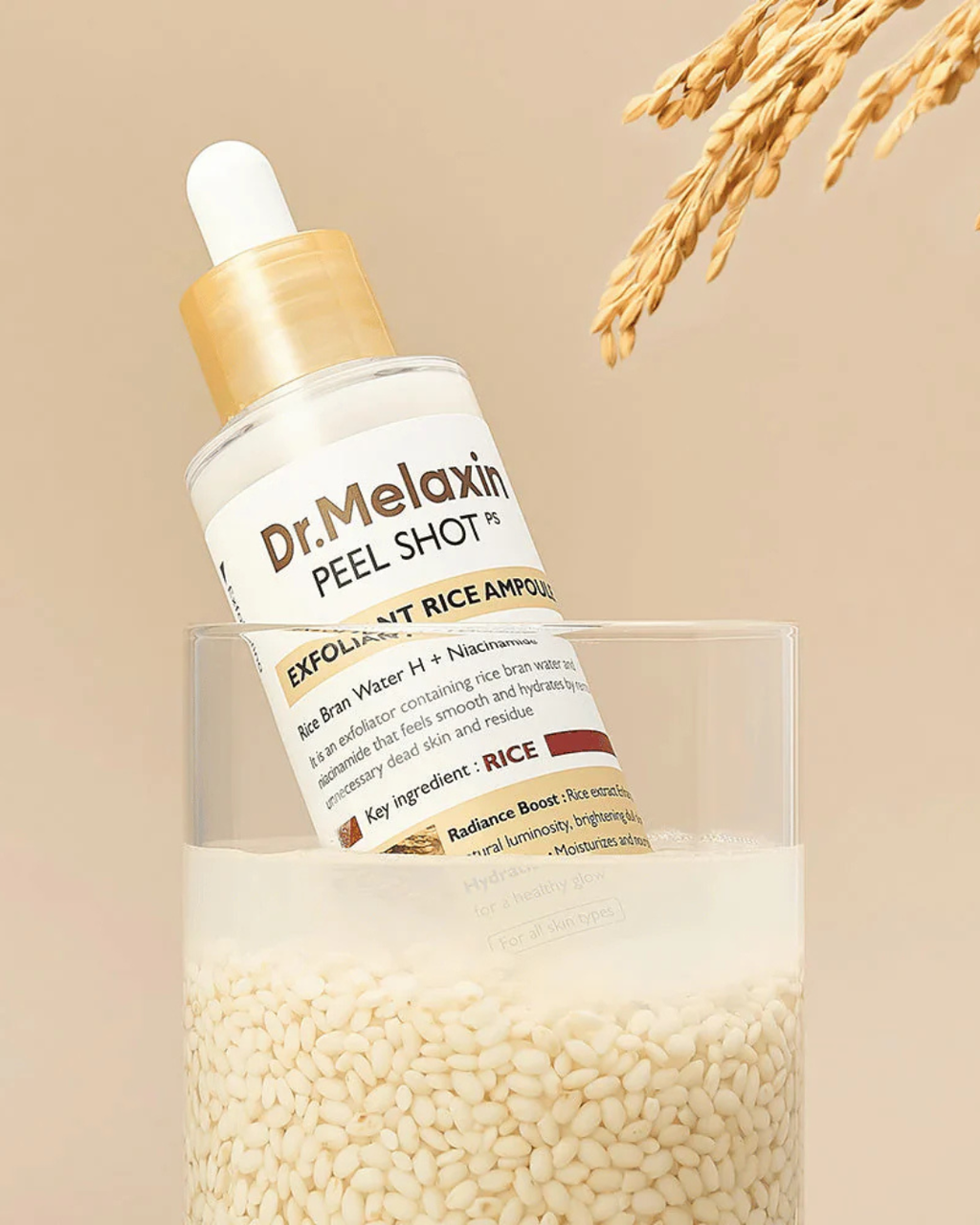 Dr. Melaxin Peel Shot Exfoliating White Rice Ampoule 80ml