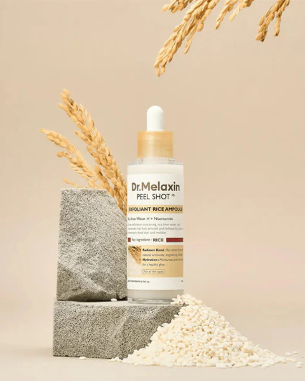 Dr. Melaxin Peel Shot Exfoliating White Rice Ampoule 80ml