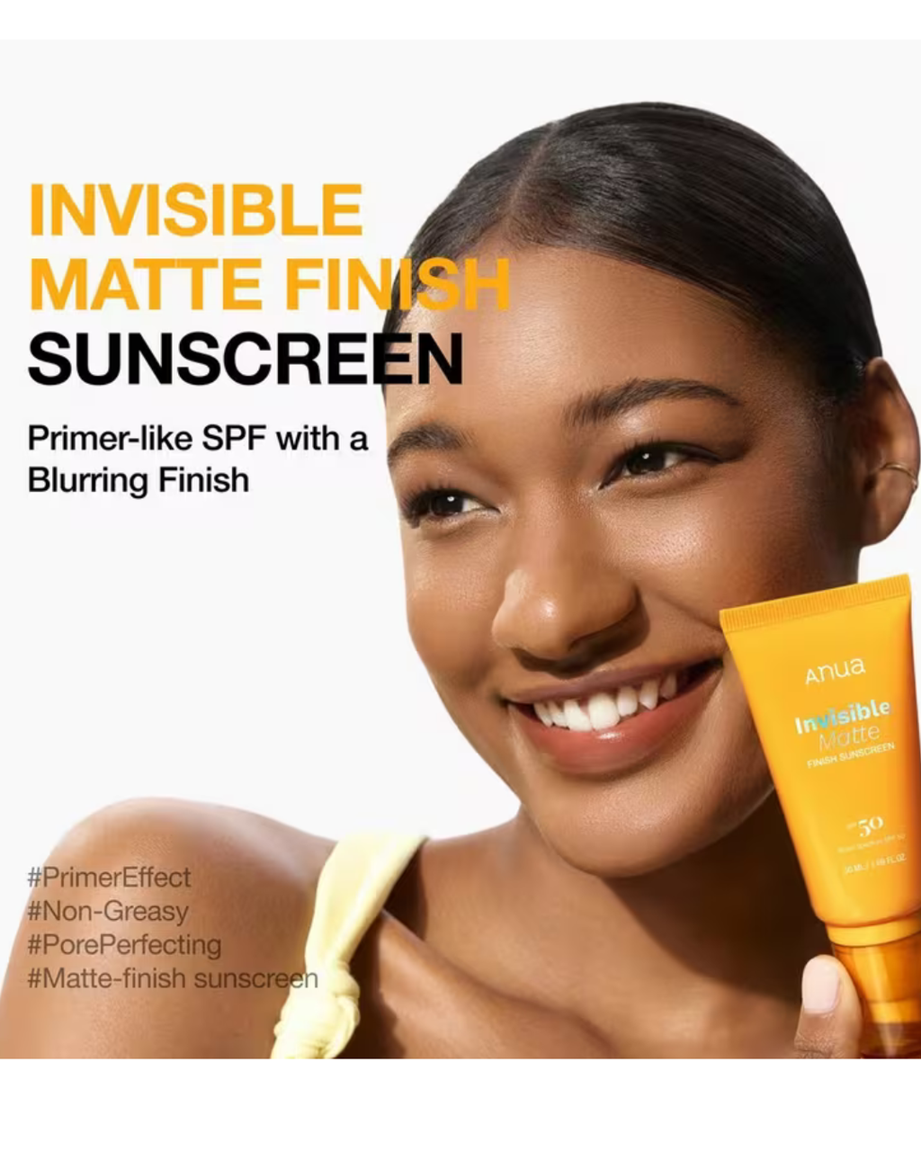 Anua Invisible Matte Finish Sunscreen SPF50+ PA+++ 50ml