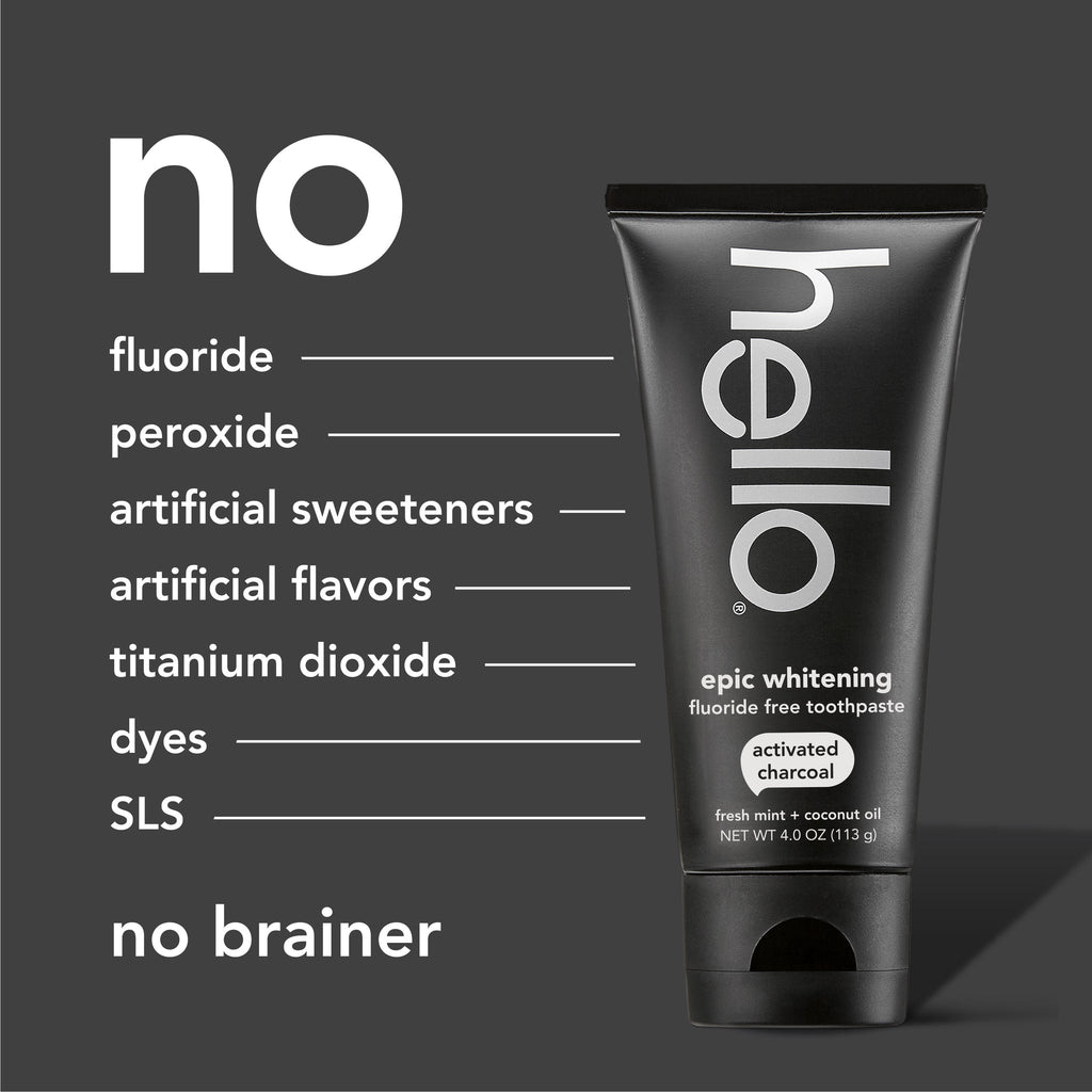 Hello Epic Whitening Activated Charcoal Toothpaste 113g — ingredients