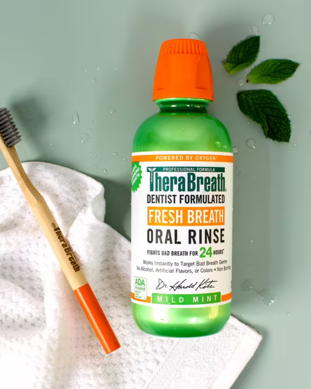 TheraBreath Fresh Breath Oral Rinse Mild Mint