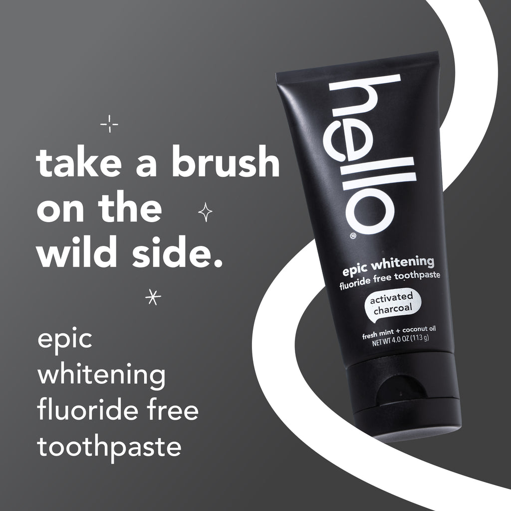 Hello Epic Whitening Activated Charcoal Toothpaste 113g — equity